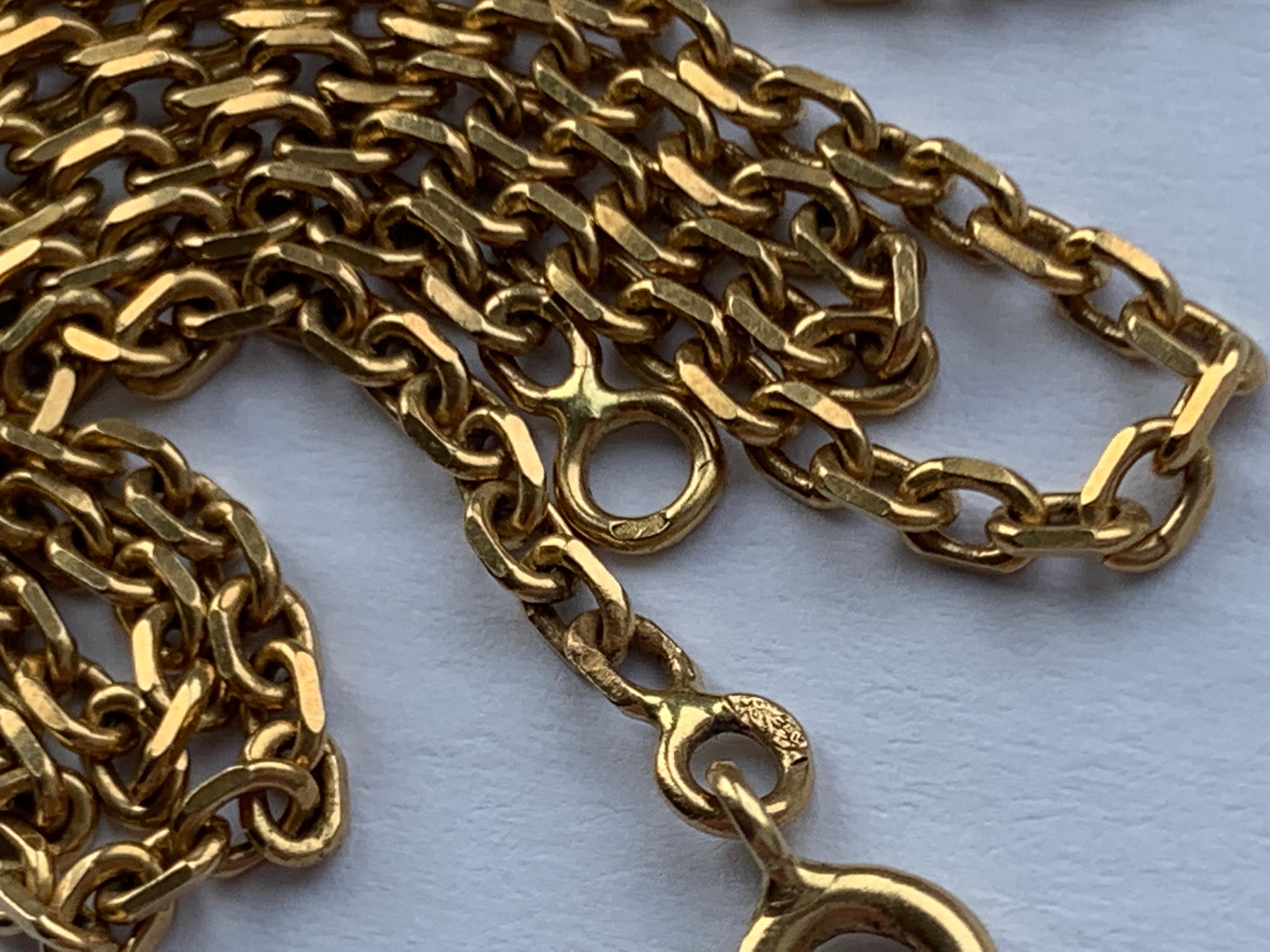 De las mujeres Cadena de oro antiguo 18 ct 18 en venta