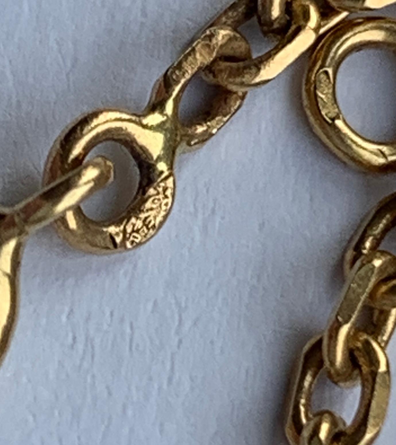 Cadena de oro antiguo 18 ct 18 en venta 3