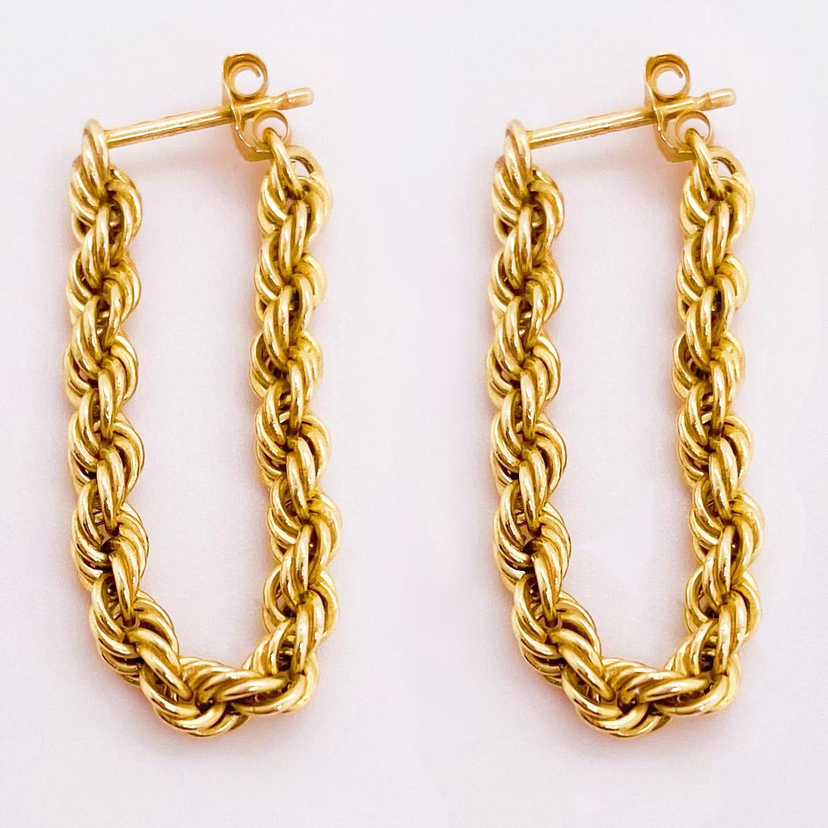 chain hoop earrings