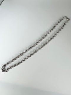Gold Chain Fancy 18KT 16" rare milgrain gold chain chunky 5mm