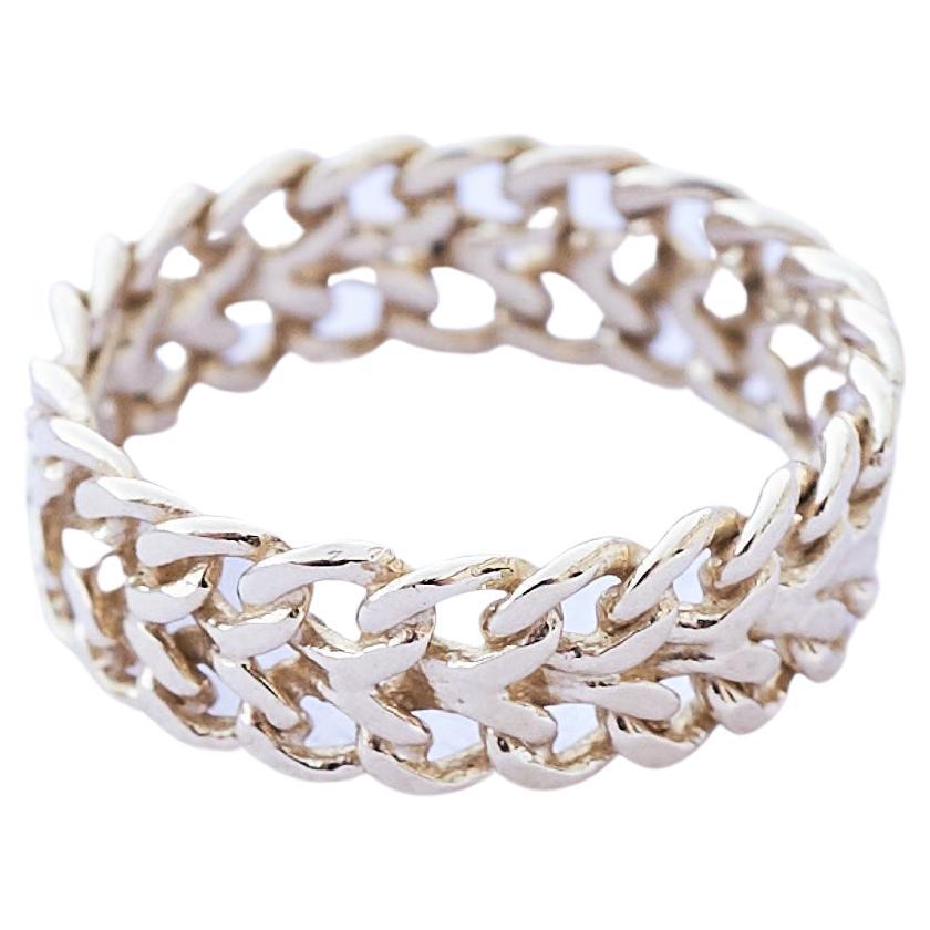Gold Chain Ring Unisex, Womens or Mens Ring 

Designer: J Dauphin

14 Karat Gold, but can be made how you like.

J Dauphin jewelry is hand made in Los Angeles and was created by designer Johanna Dauphin. Most of the jewelry is unique or created in