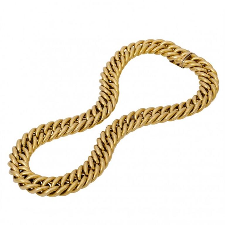Gold Chain Tank Collier For Sale at 1stDibs