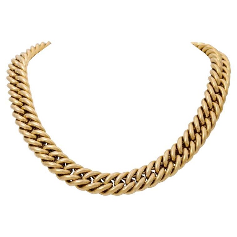Gold Chain Tank Collier For Sale at 1stDibs