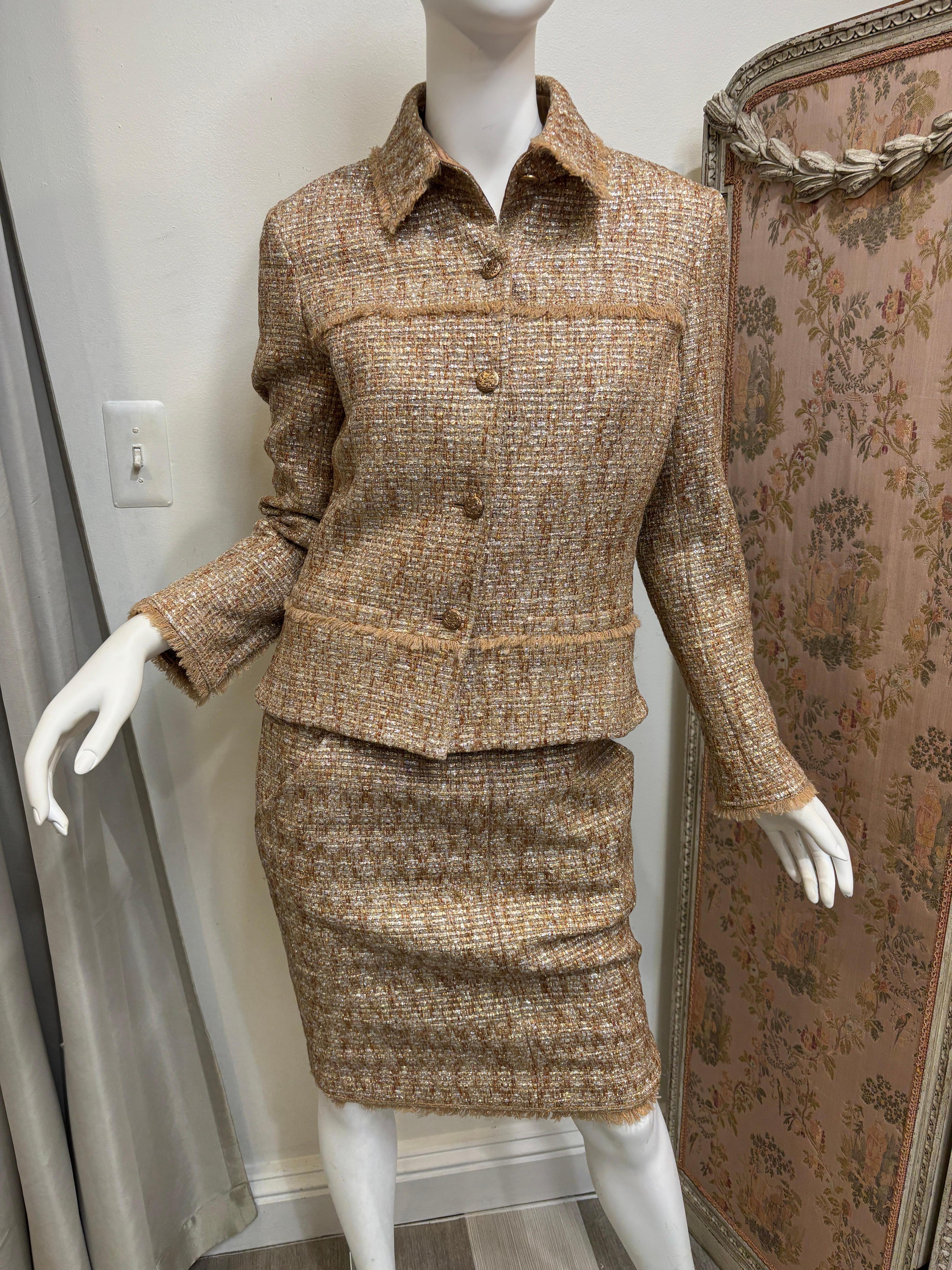 Chanel dorado 2005 primavera/talla 40/conjunto de 2 piezas en venta 6