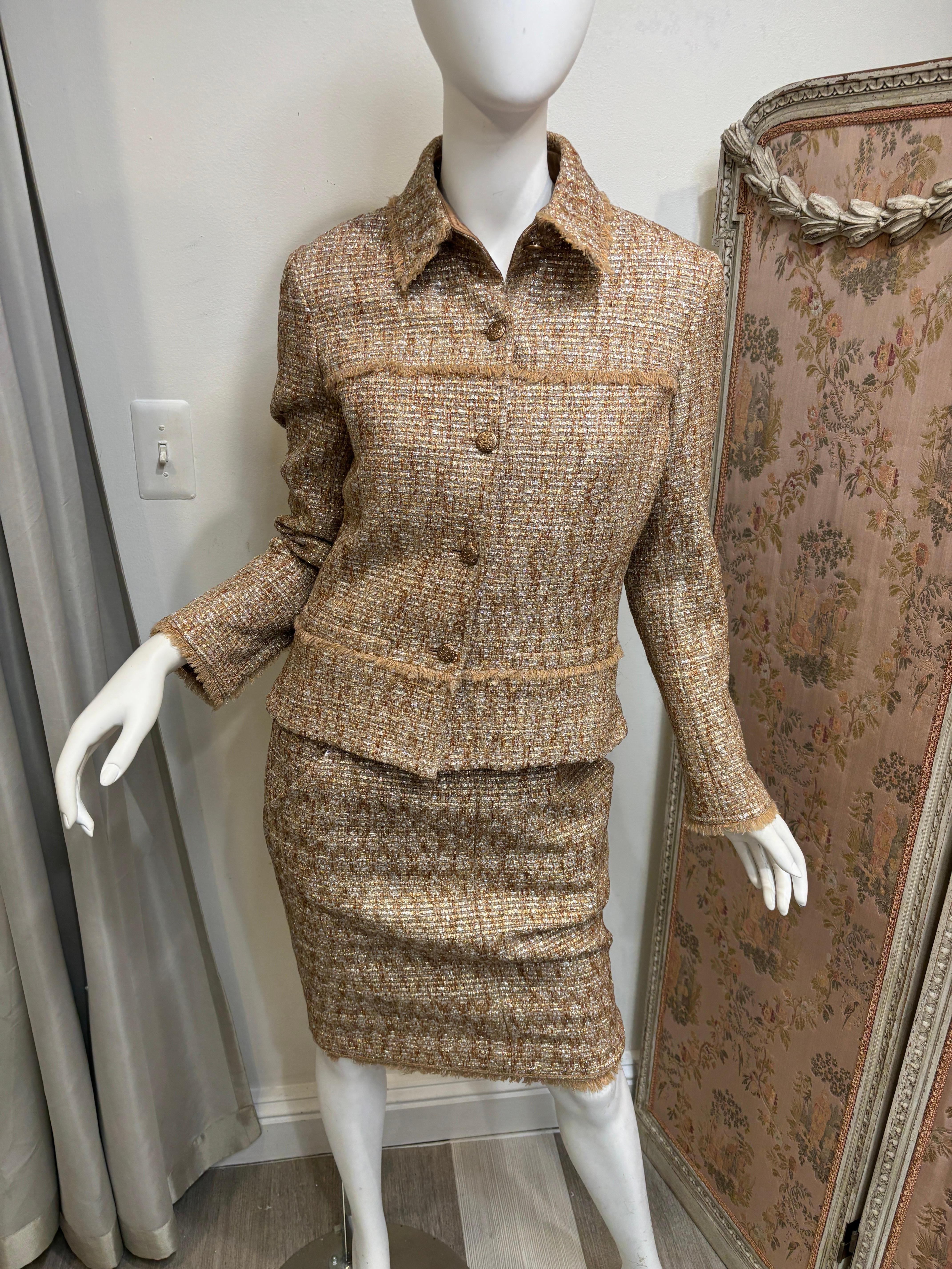 Chanel dorado 2005 primavera/talla 40/conjunto de 2 piezas en venta 8