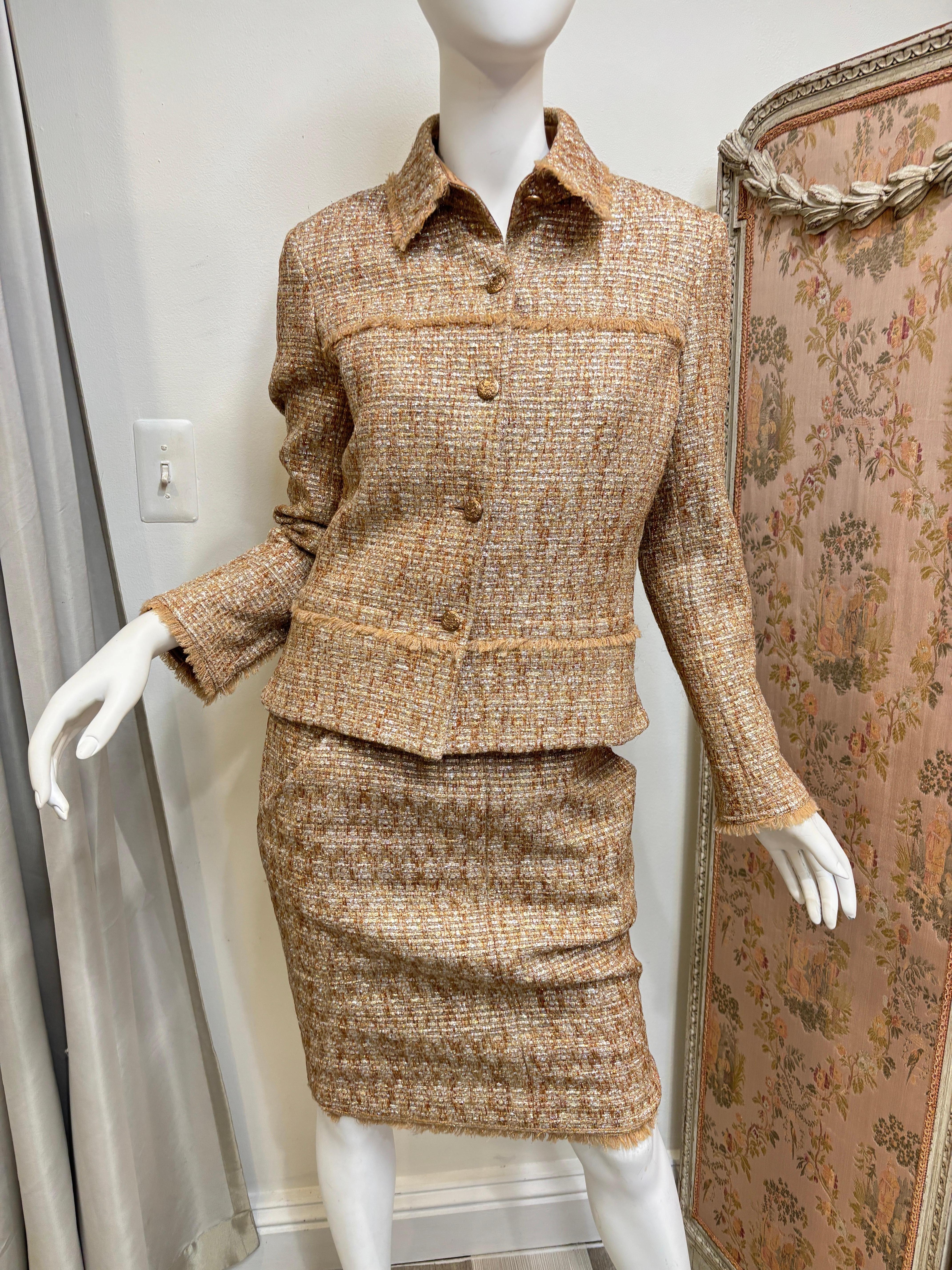 Chanel dorado 2005 primavera/talla 40/conjunto de 2 piezas en venta 10