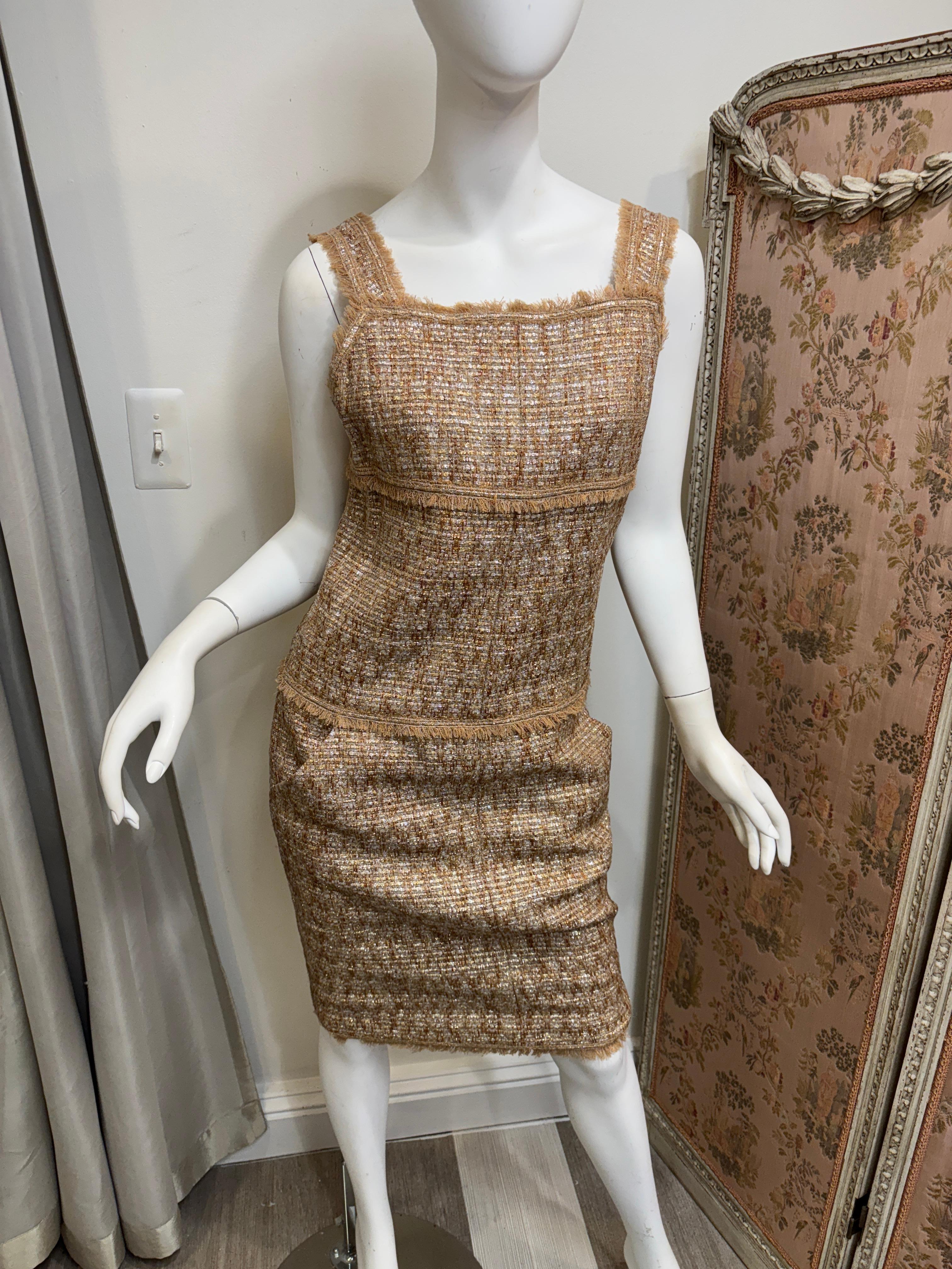 Chanel dorado 2005 primavera/talla 40/conjunto de 2 piezas en Bueno estado para la venta en Bernardsville, NJ