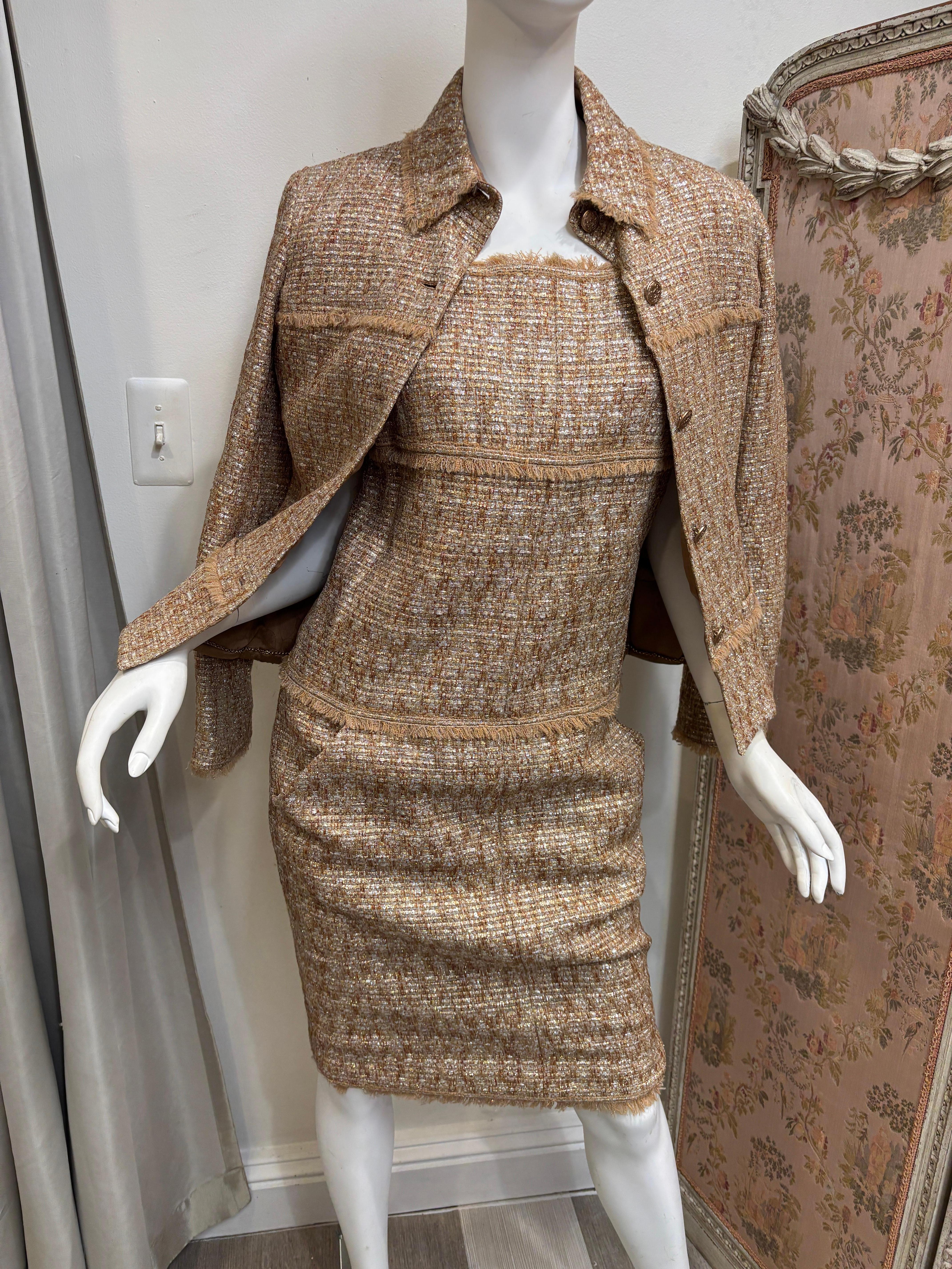 De las mujeres Chanel dorado 2005 primavera/talla 40/conjunto de 2 piezas en venta