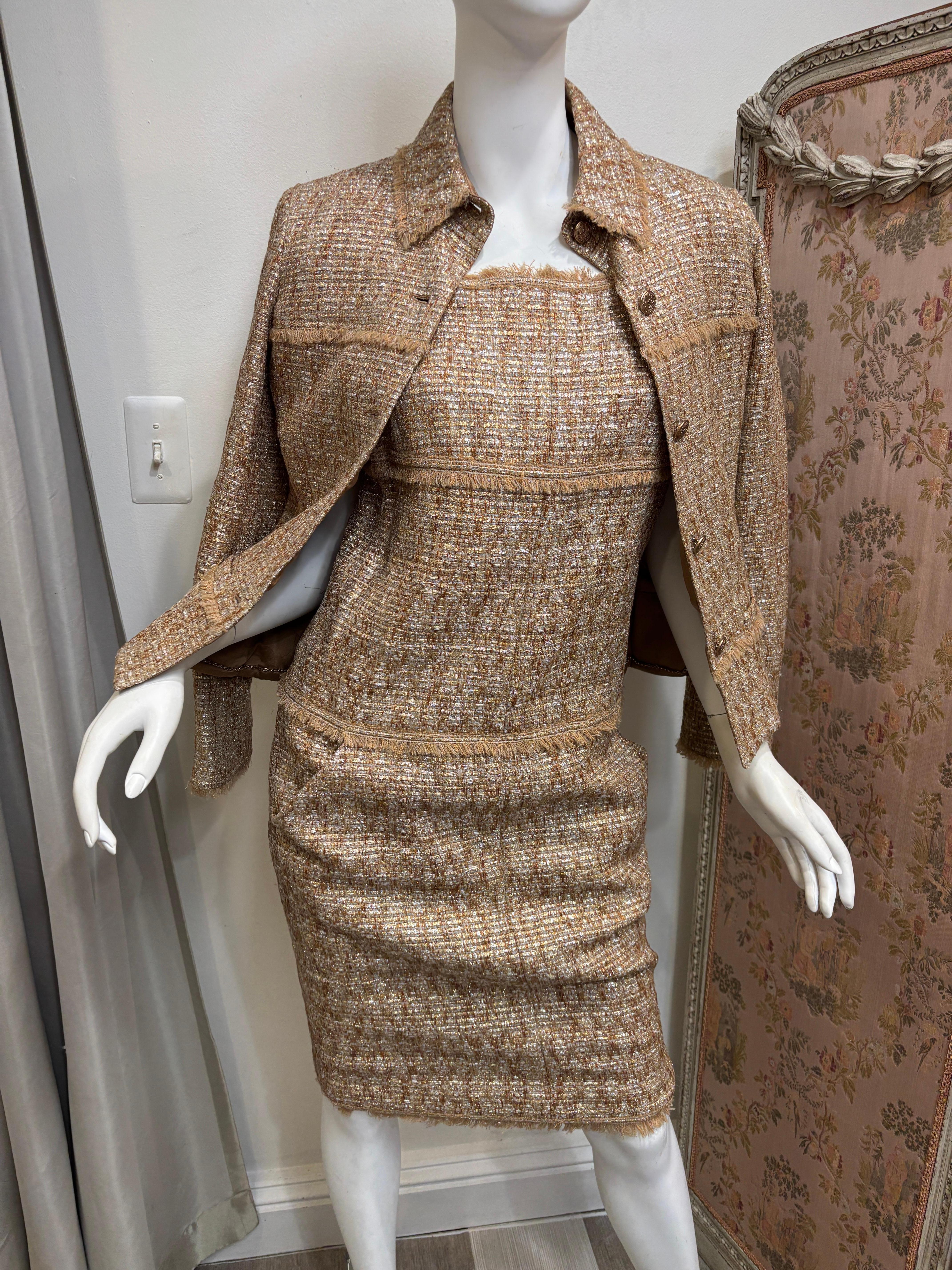 Chanel dorado 2005 primavera/talla 40/conjunto de 2 piezas en venta 1