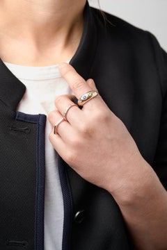 14k Gold Channel Set Baguette Diamond Band