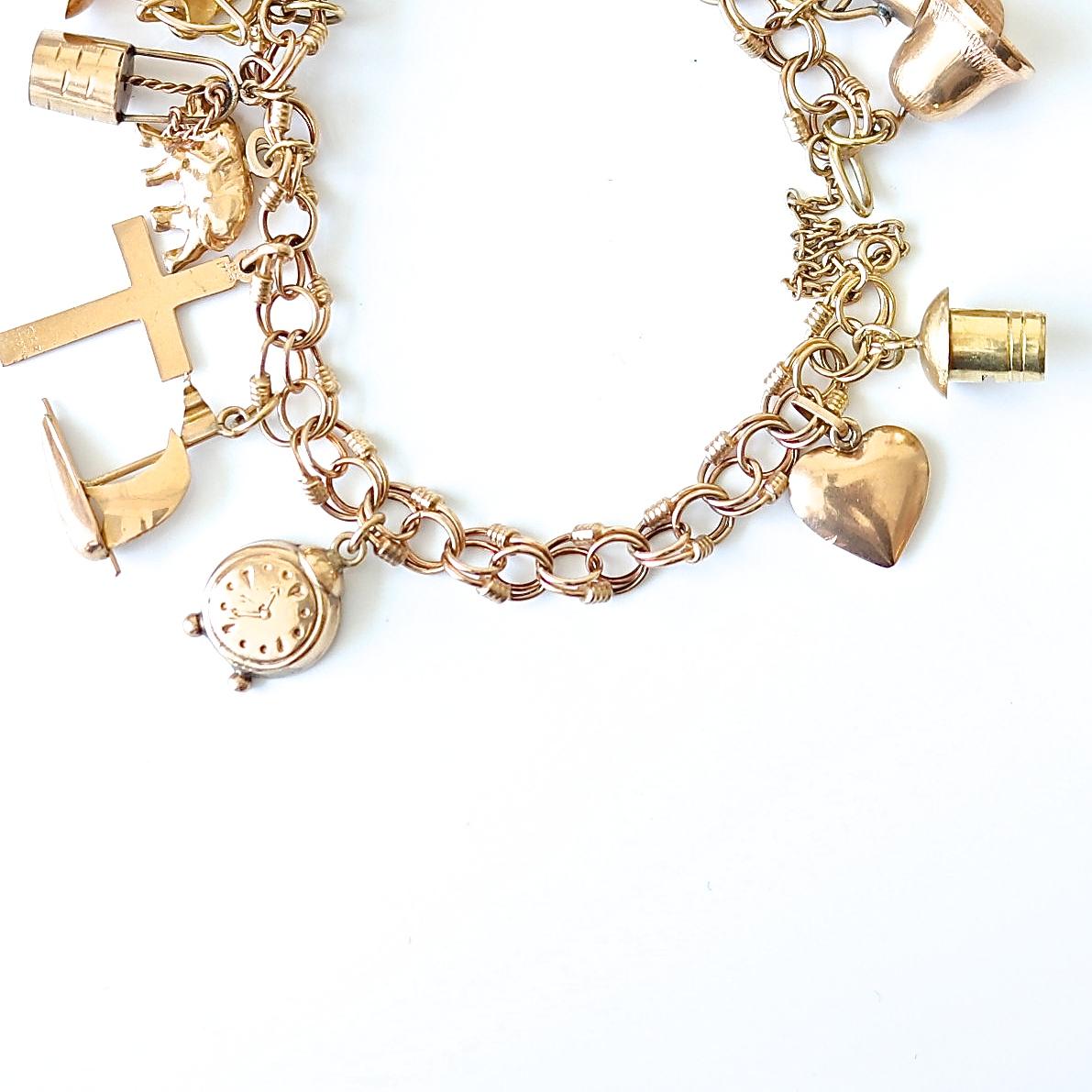 Women's Gold Charm Bracelet
