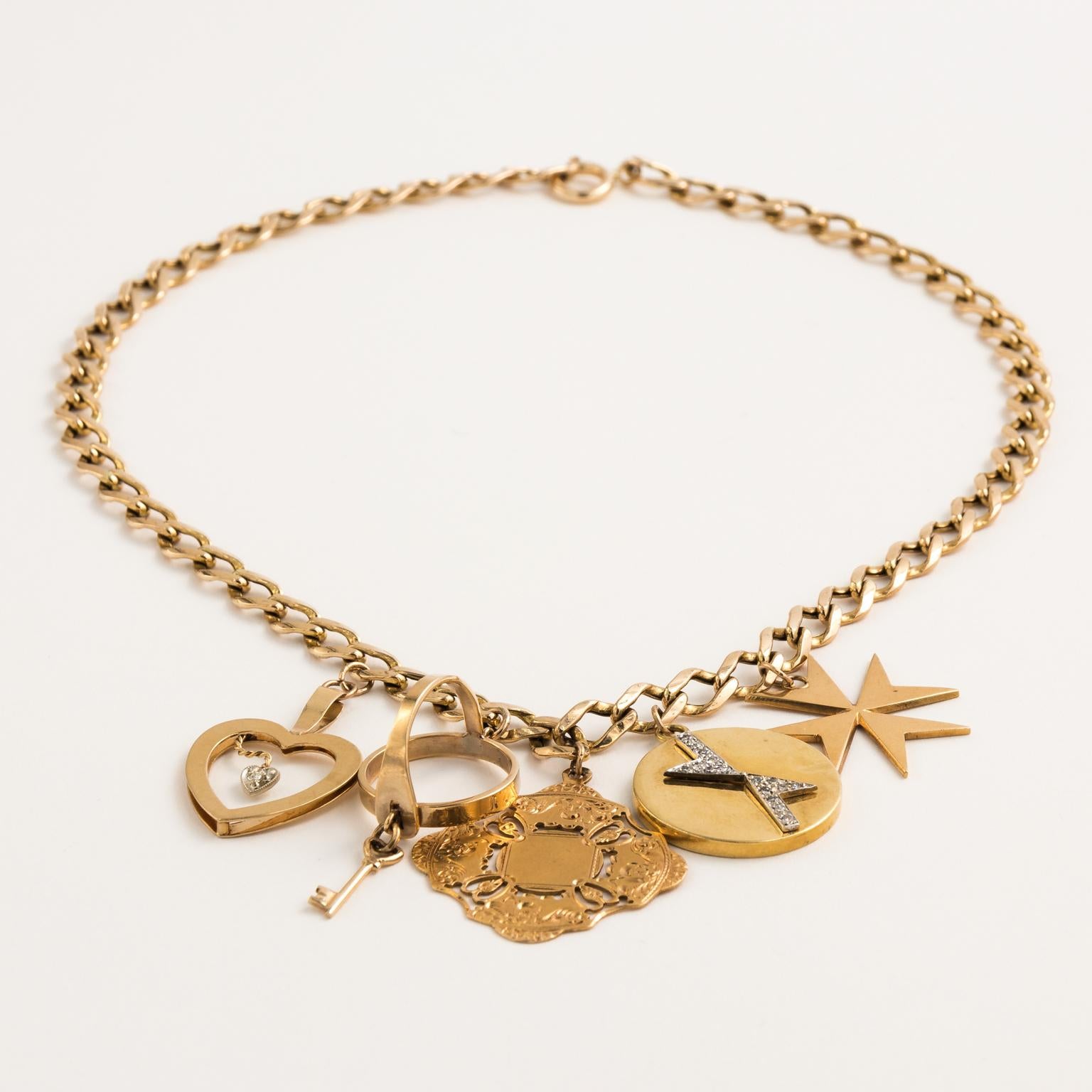 Women's Gold Charm Necklace