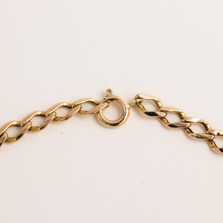 Gold Charm Necklace at 1stDibs | gold charm necklace chain, gold chain ...