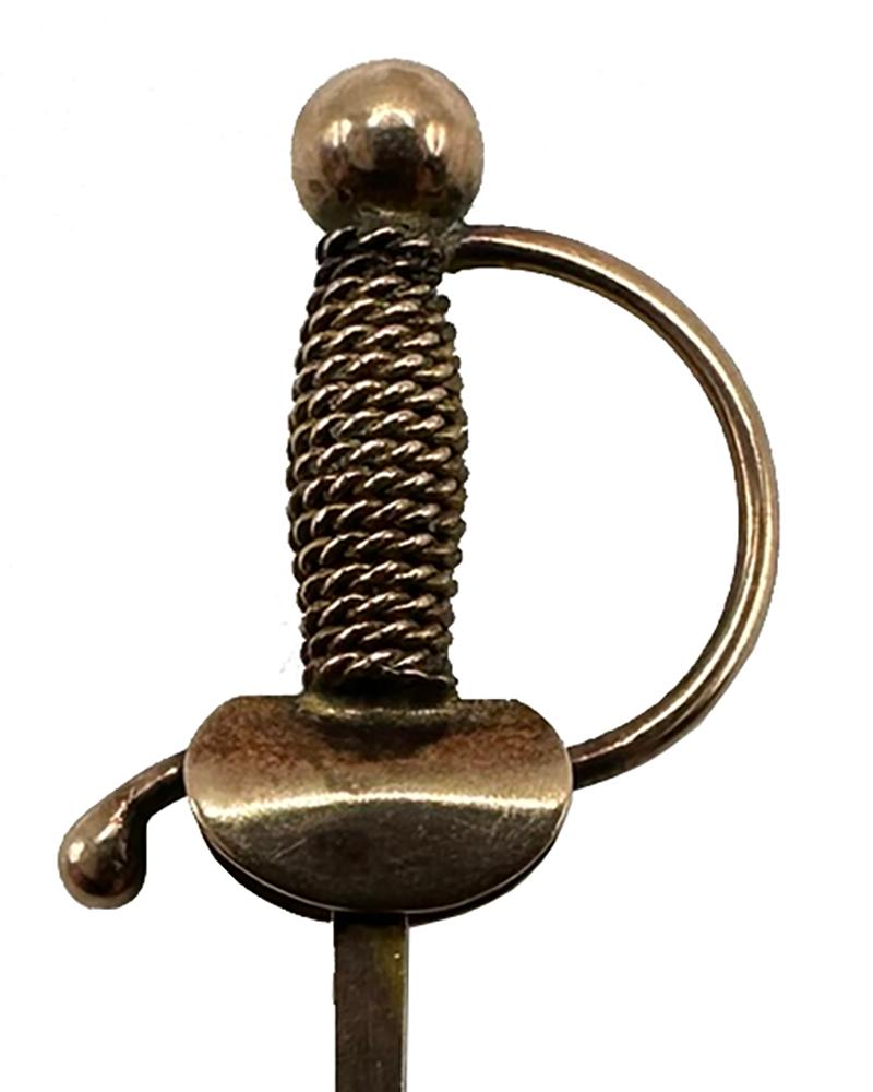 Women's or Men's Gold Charm Sword Stick Pin For Sale
