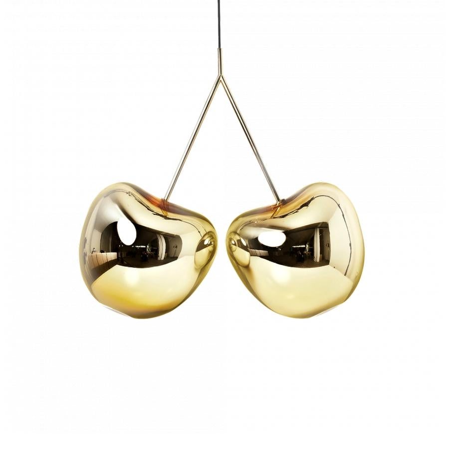 Modern In Stock in Los Angeles, Gold Cherry Lamp Designed by Nika Zupanc, Made in Italy