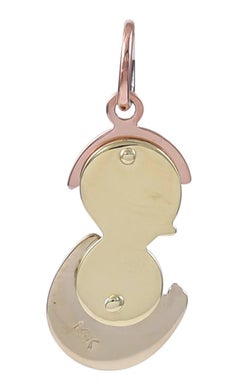 Gold Chick and Egg Charm