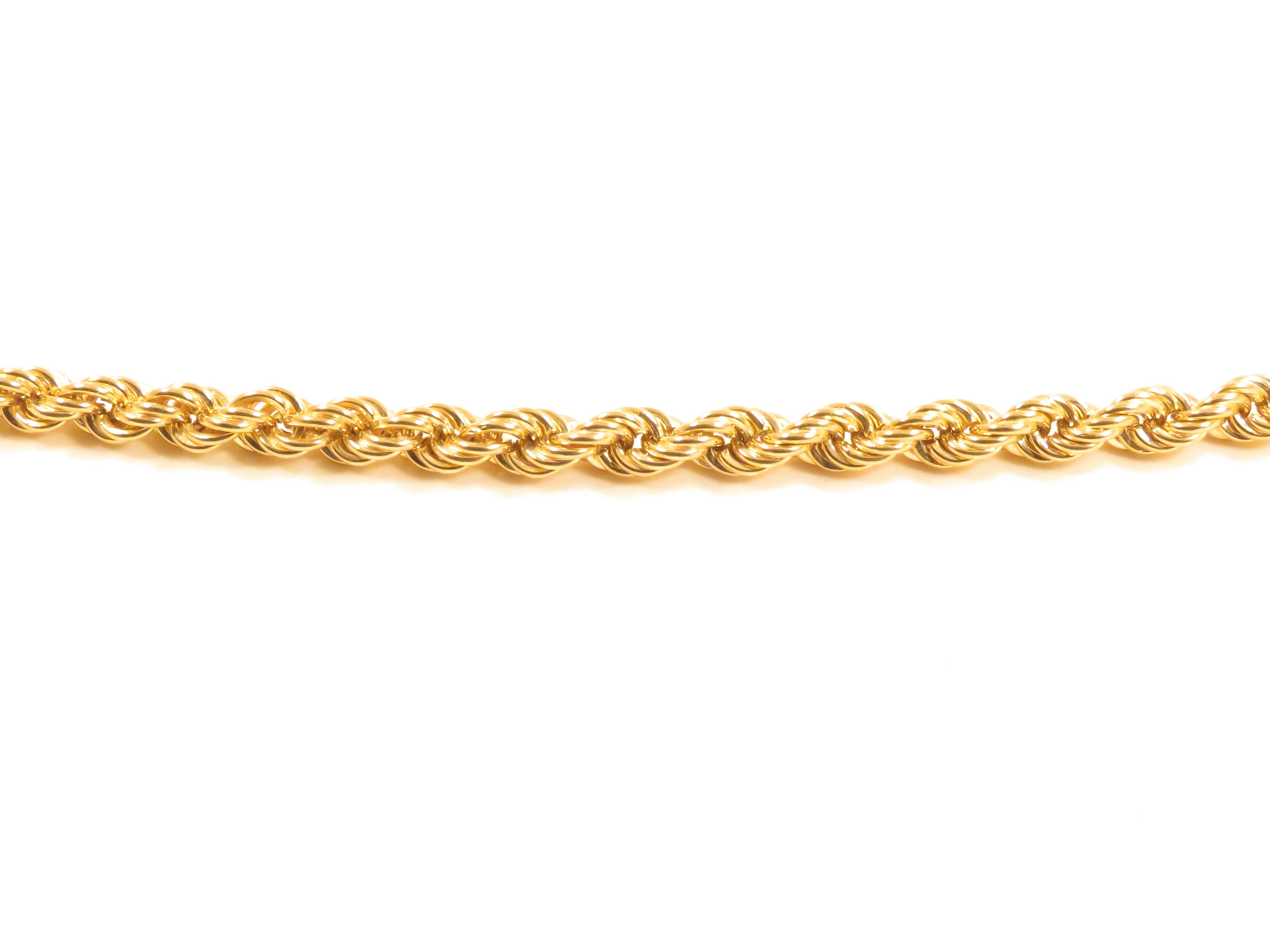  1960s 18 Kt Gold Twisted Wire Necklace Handcrafted in Italy  1