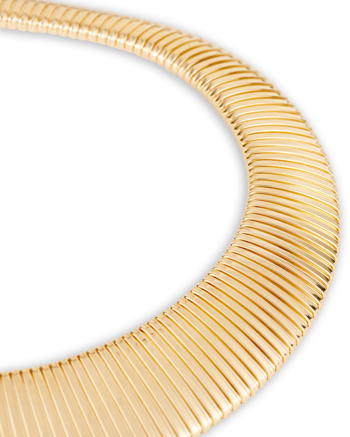 Collana Chunky in oro - Lunghezza  17 3/8 pollici in vendita 1