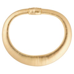 Gold Chunky Necklace - Length  17 3/8 inches
