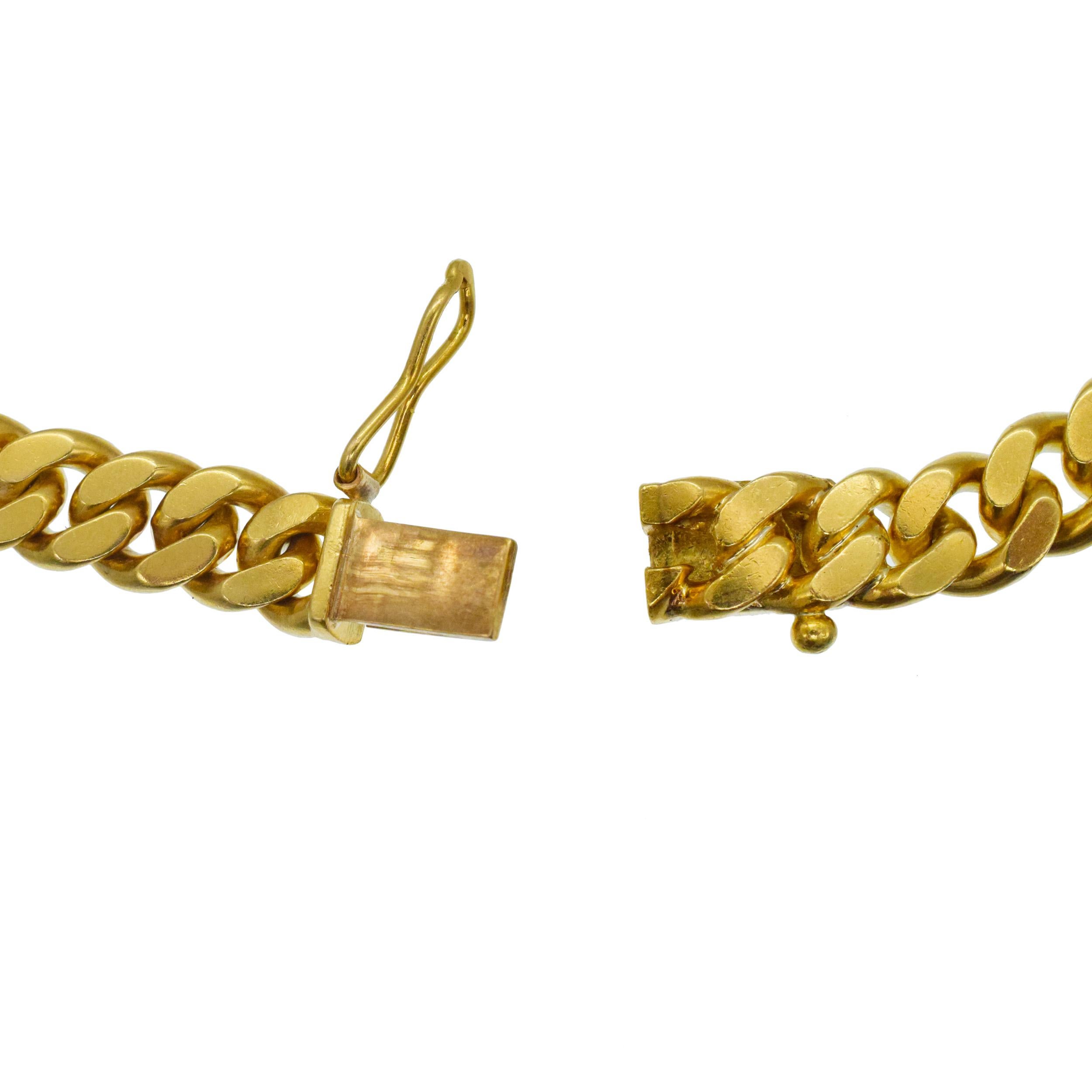 Collier en or jaune 18k avec pièces de monnaie et diamants en vente 1
