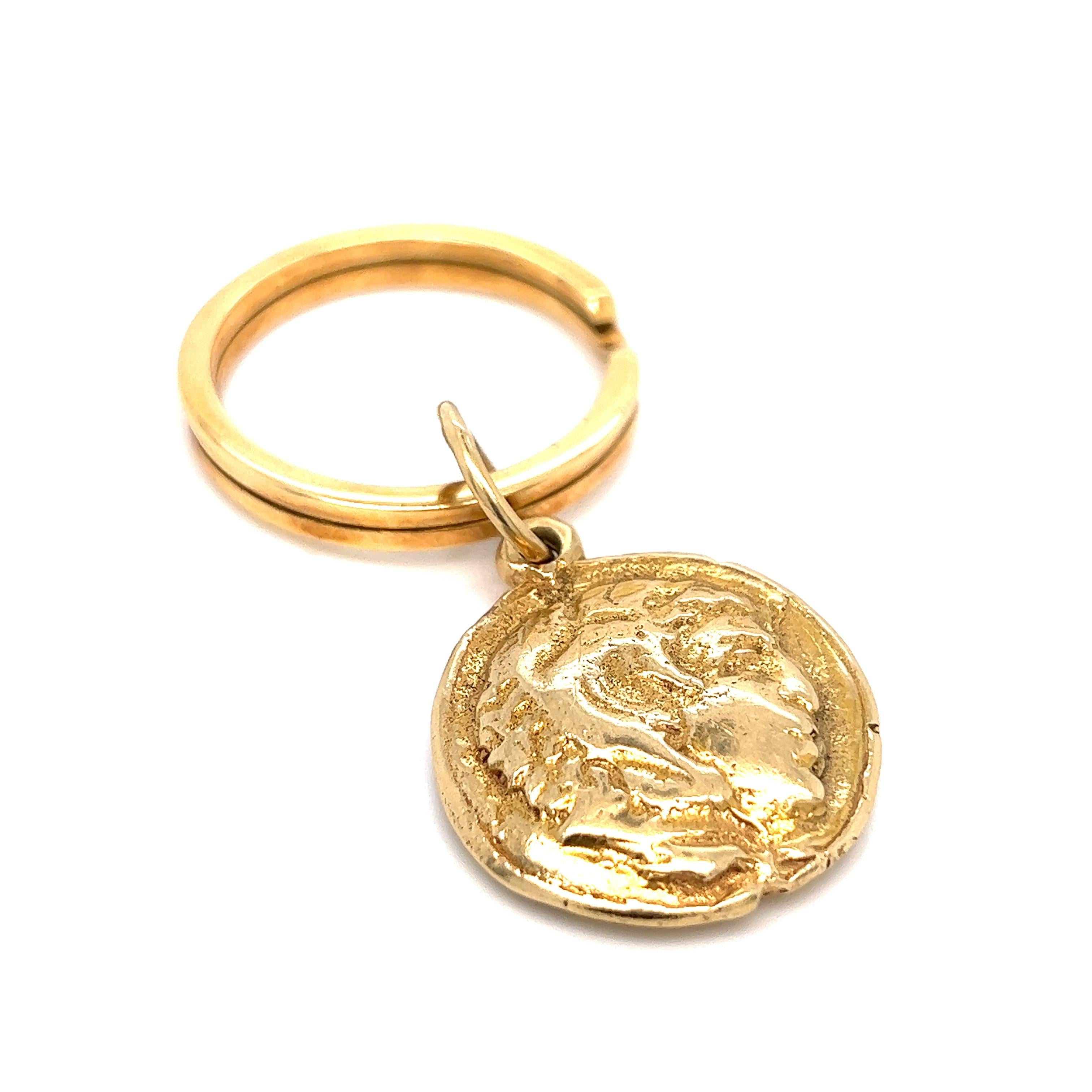 14k gold keychain