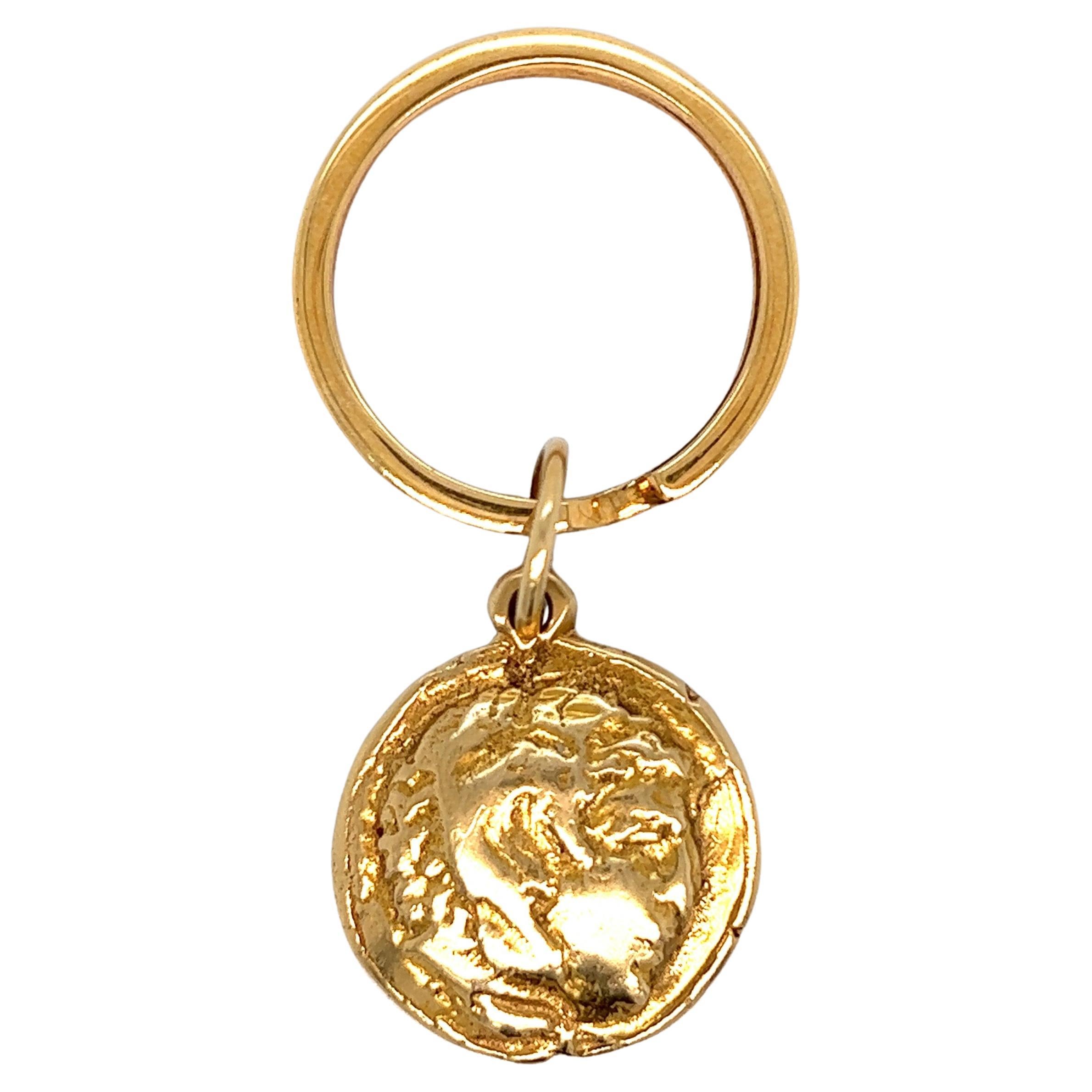 Gold Coin Key Chain