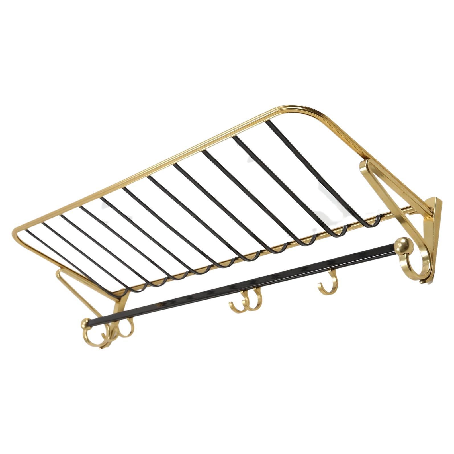 Gold Color Coat Rack, 1960's For Sale