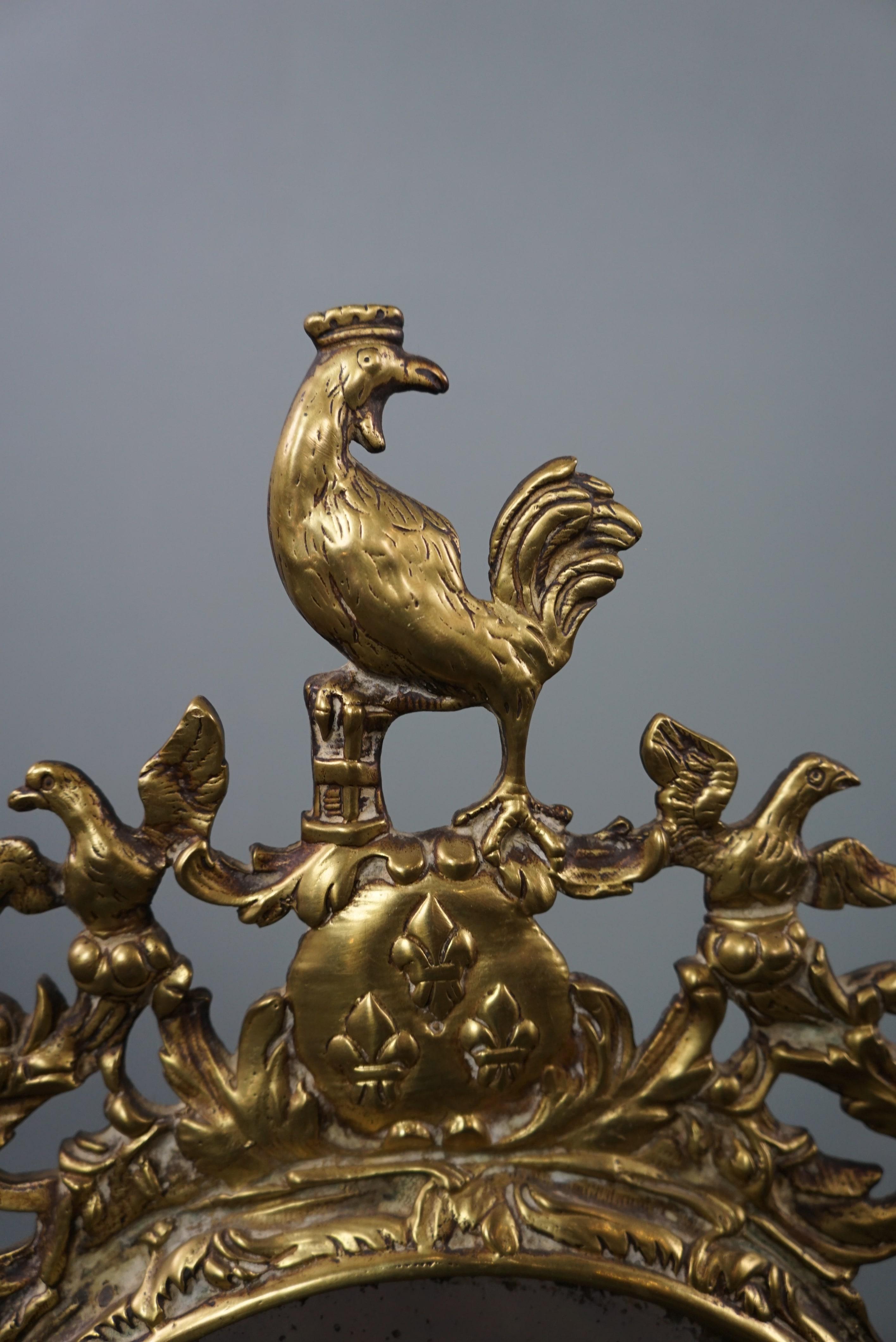 Goldfarbener antiker Frisiertisch/Schminktisch aus Frankreich (19. Jahrhundert) im Angebot