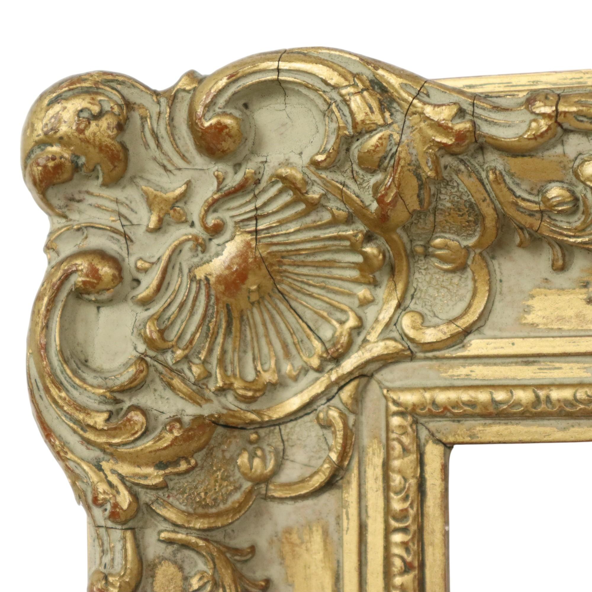 Gold-colored Baroque Style Frame Painting Classic 70x60cm For Sale 3