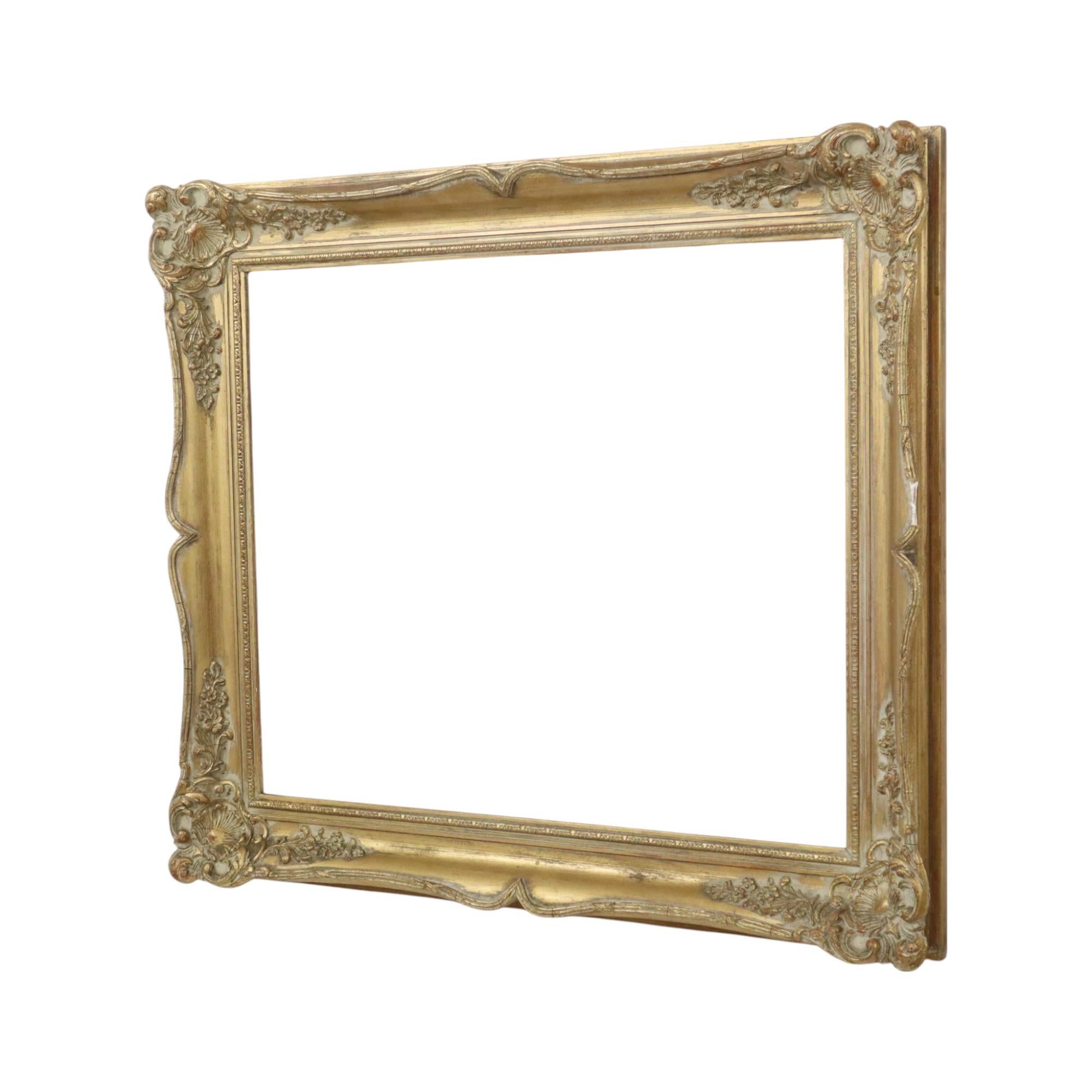 Gold-colored Baroque Style Frame Painting Classic 70x60cm For Sale 6