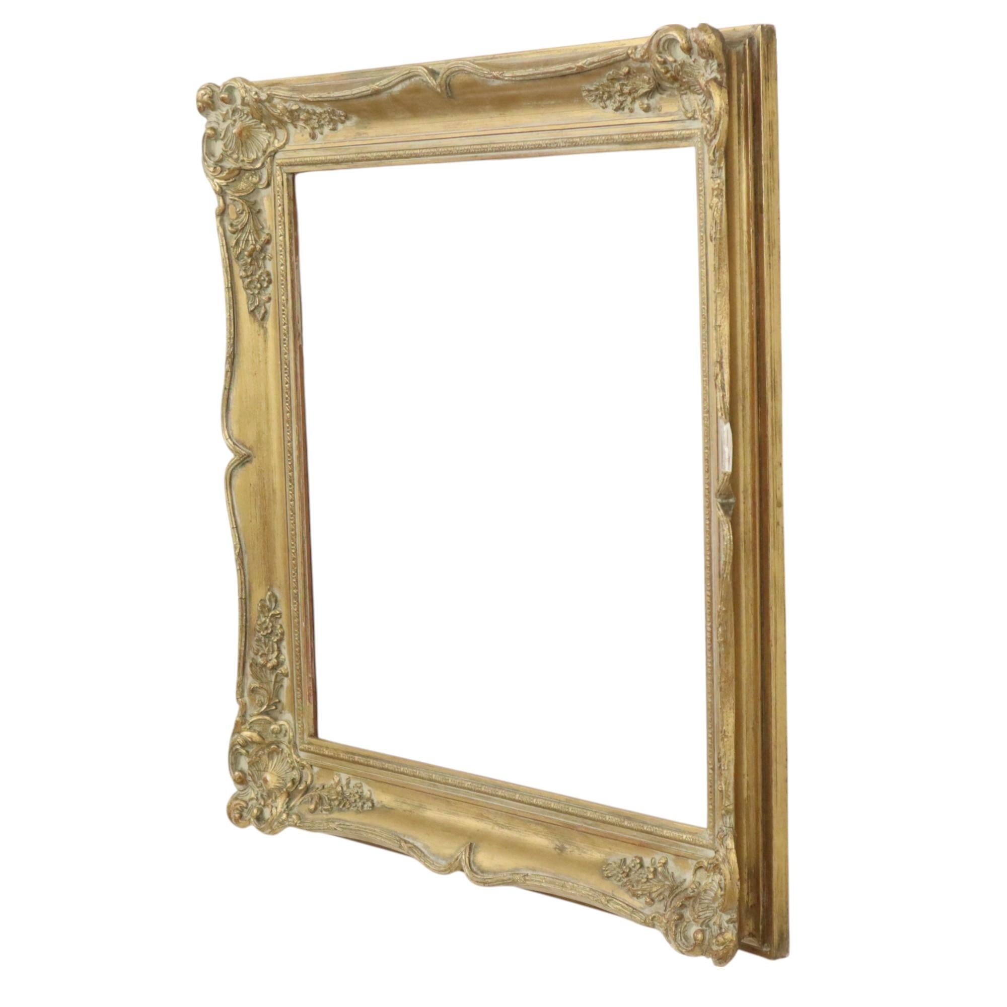 Gold-colored Baroque Style Frame Painting Classic 70x60cm For Sale 7