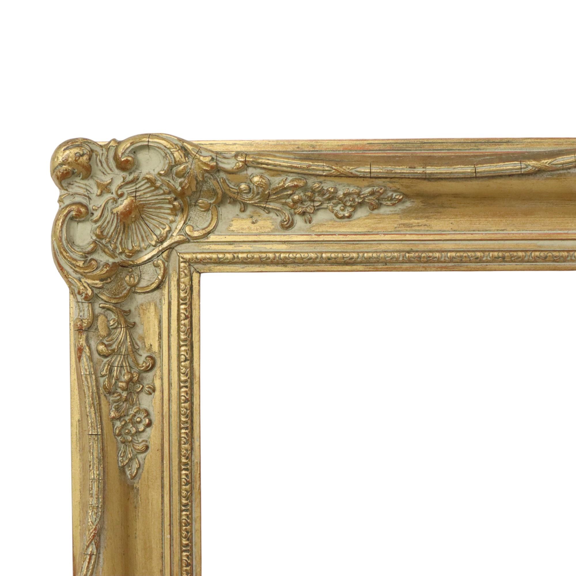 Gold-colored Baroque Style Frame Painting Classic 70x60cm In Good Condition For Sale In Poperinge, BE