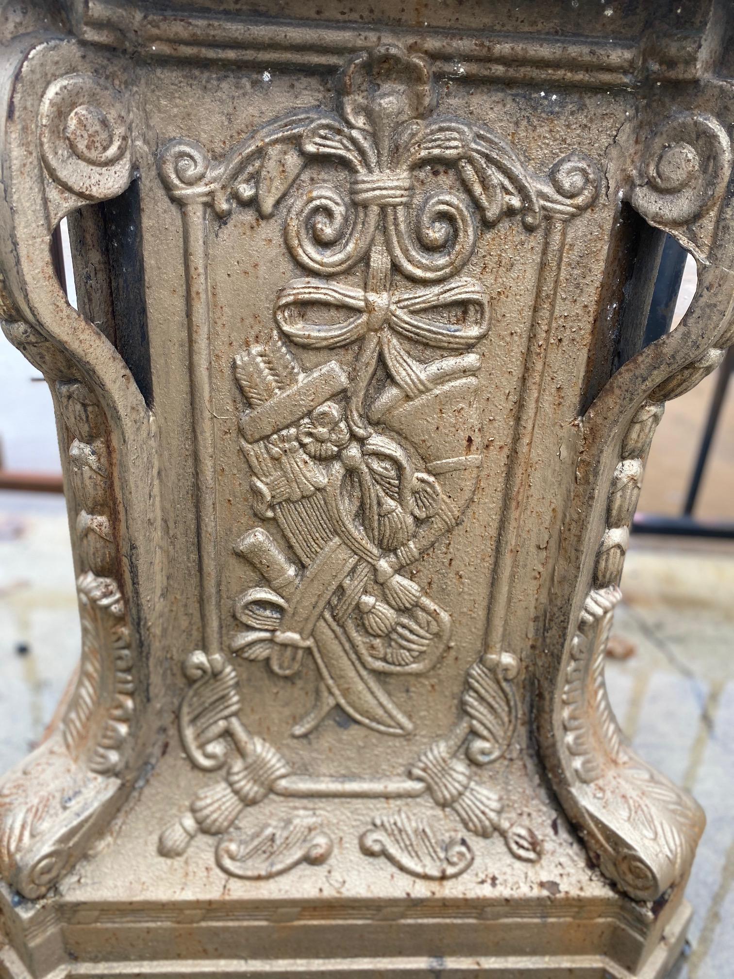 20th Century Gold Colored Cast Iron Four Season Statues