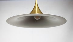 Gold Colored Gubi Semi Pendant Designed by Claus Bonderup and Thorsten Thorup