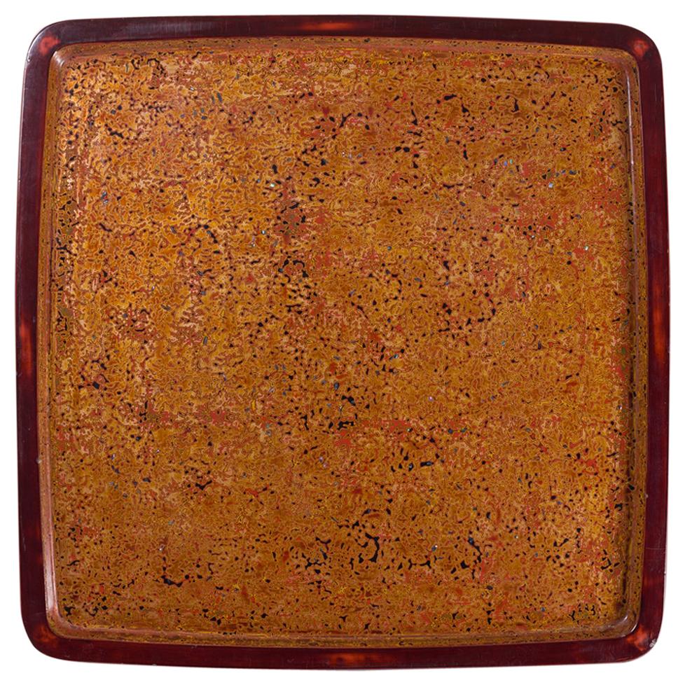 Gold Colored Wakasa Lacquer Tray
