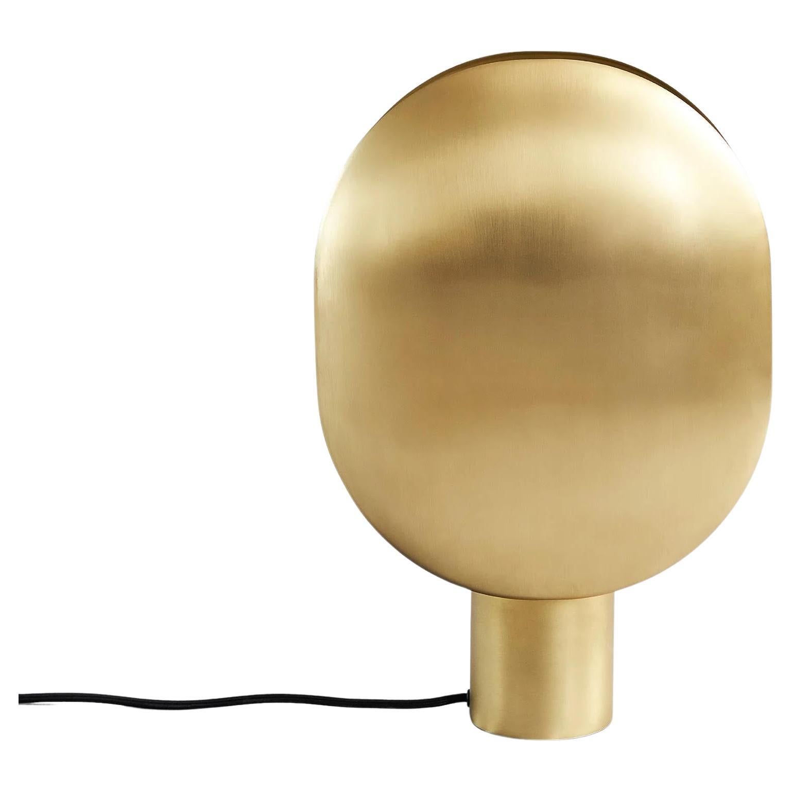 Gold-Coloured Table Lamp in Aluminium, Contemporary Work.