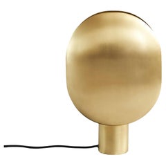 Gold-Coloured Table Lamp in Aluminium, Contemporary Work.