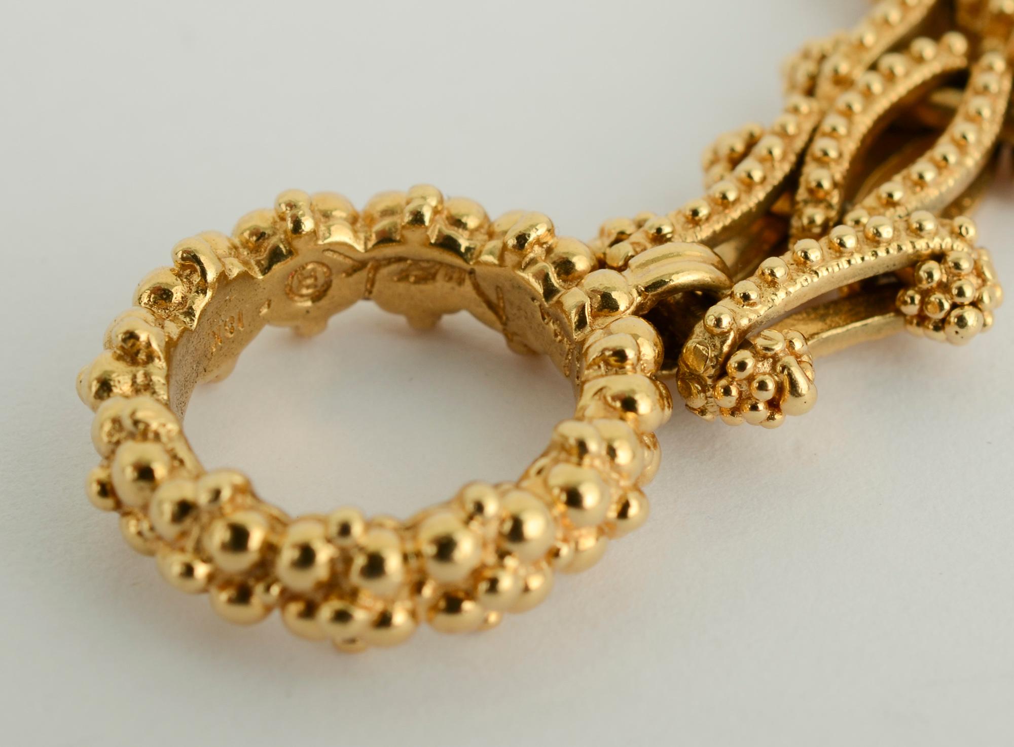 Combinable Halskette und Armband aus Gold im Angebot 5