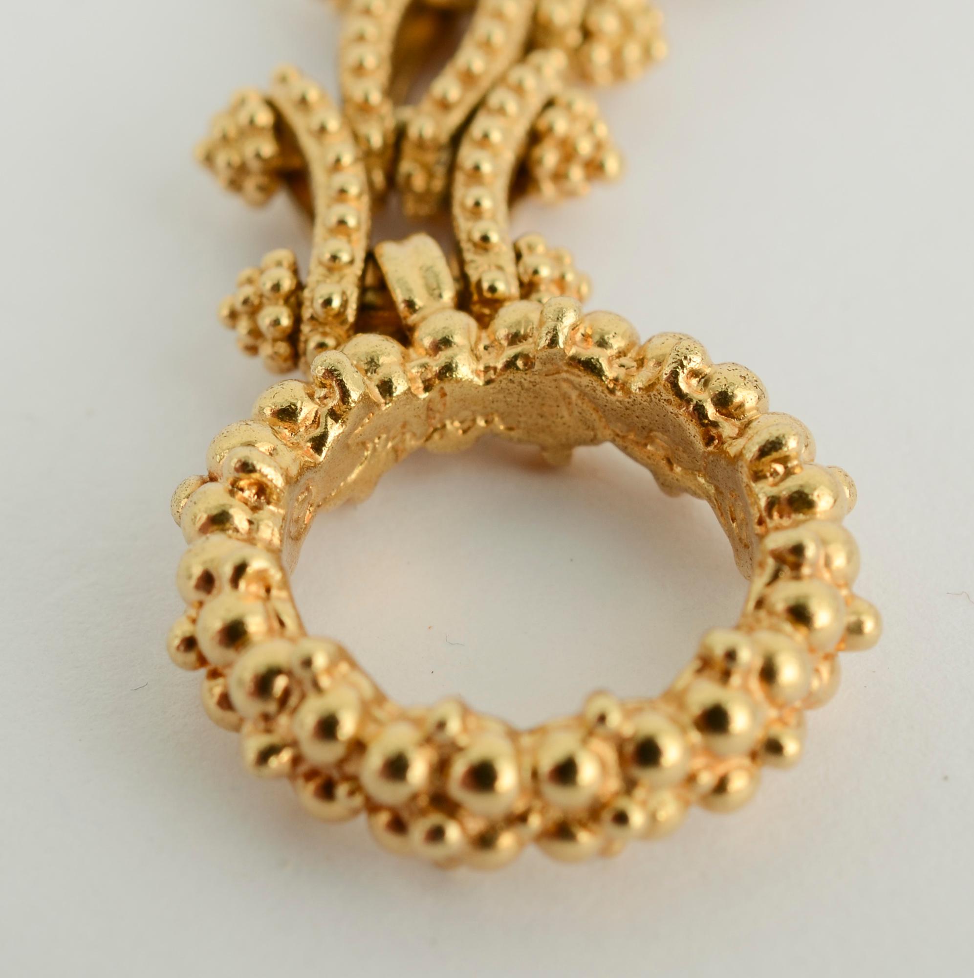 Combinable Halskette und Armband aus Gold im Angebot 1