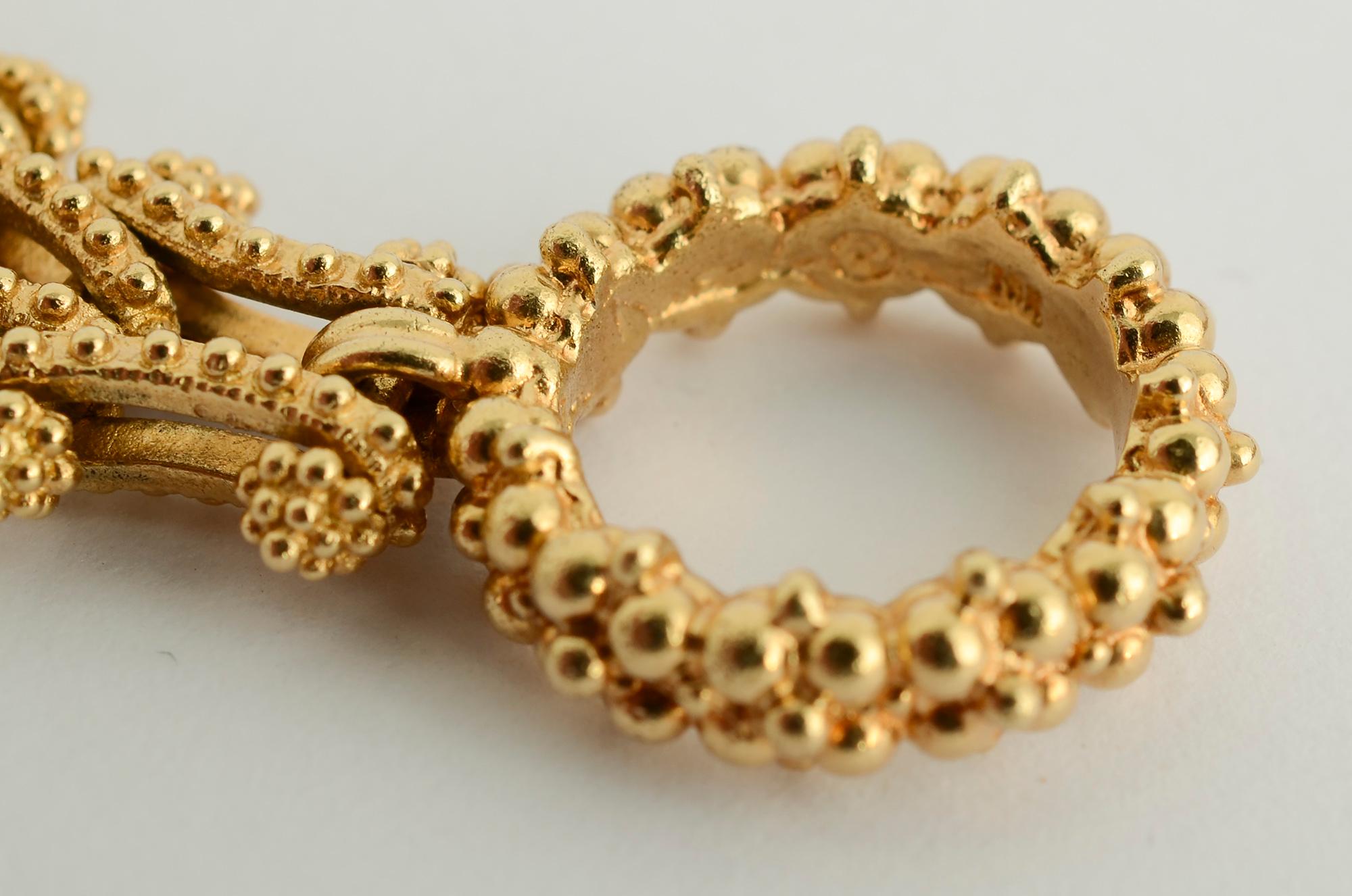 Combinable Halskette und Armband aus Gold im Angebot 2