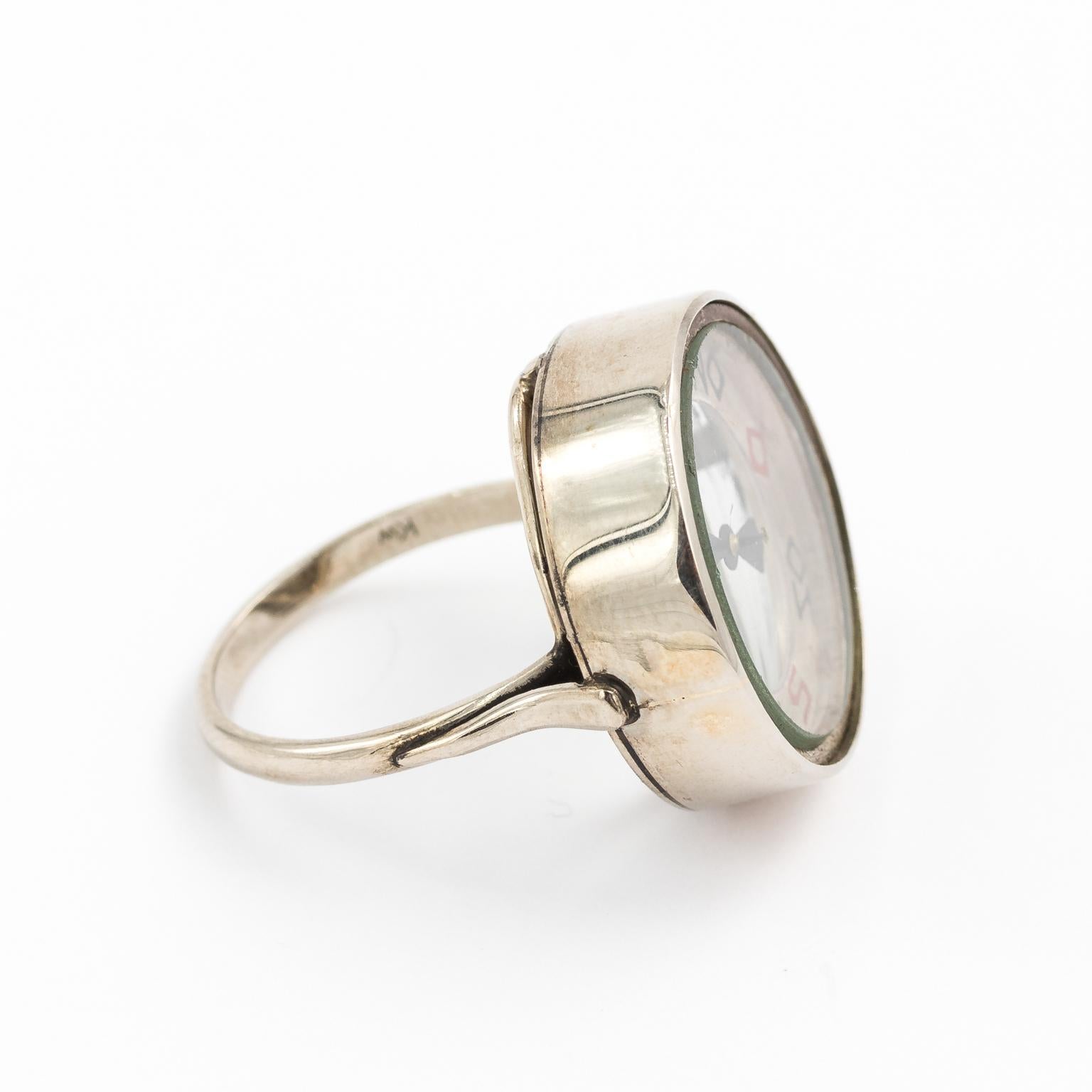 Contemporary Gold Compass Ring For Sale