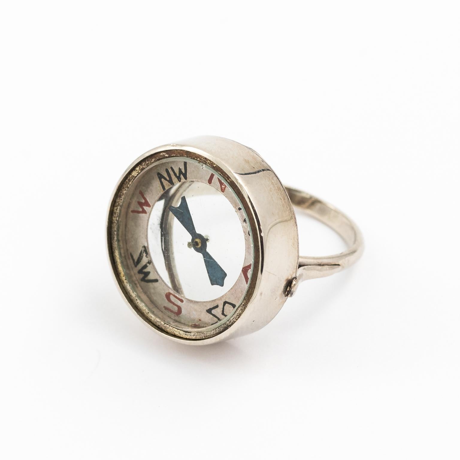 Gold Compass Ring For Sale 1
