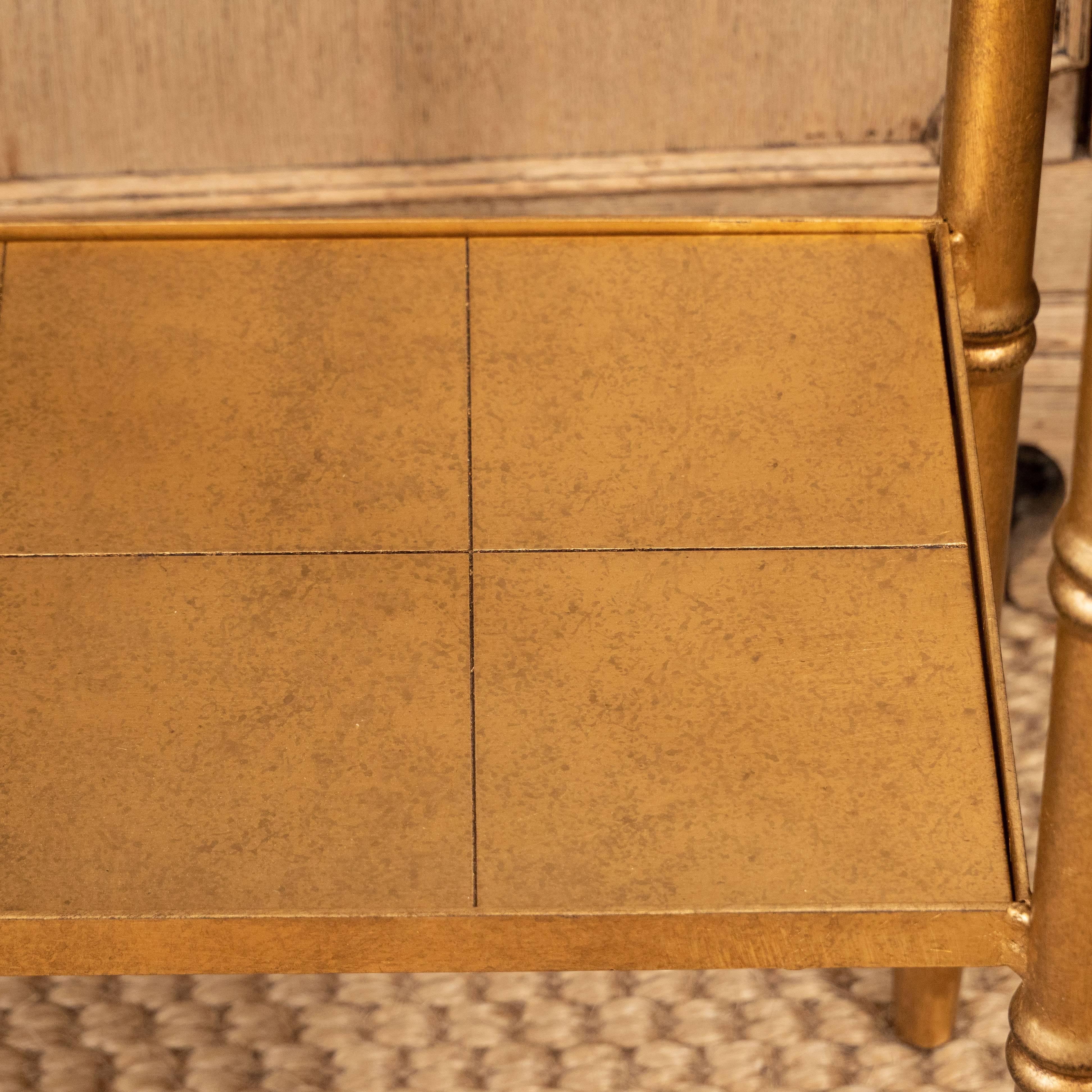 golden console table