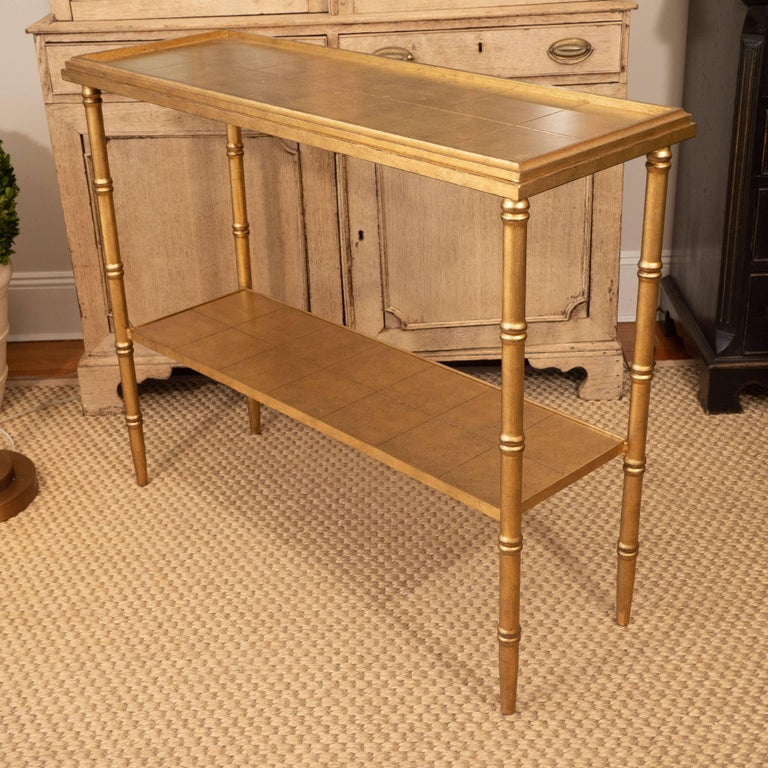Gold Console Table at 1stDibs