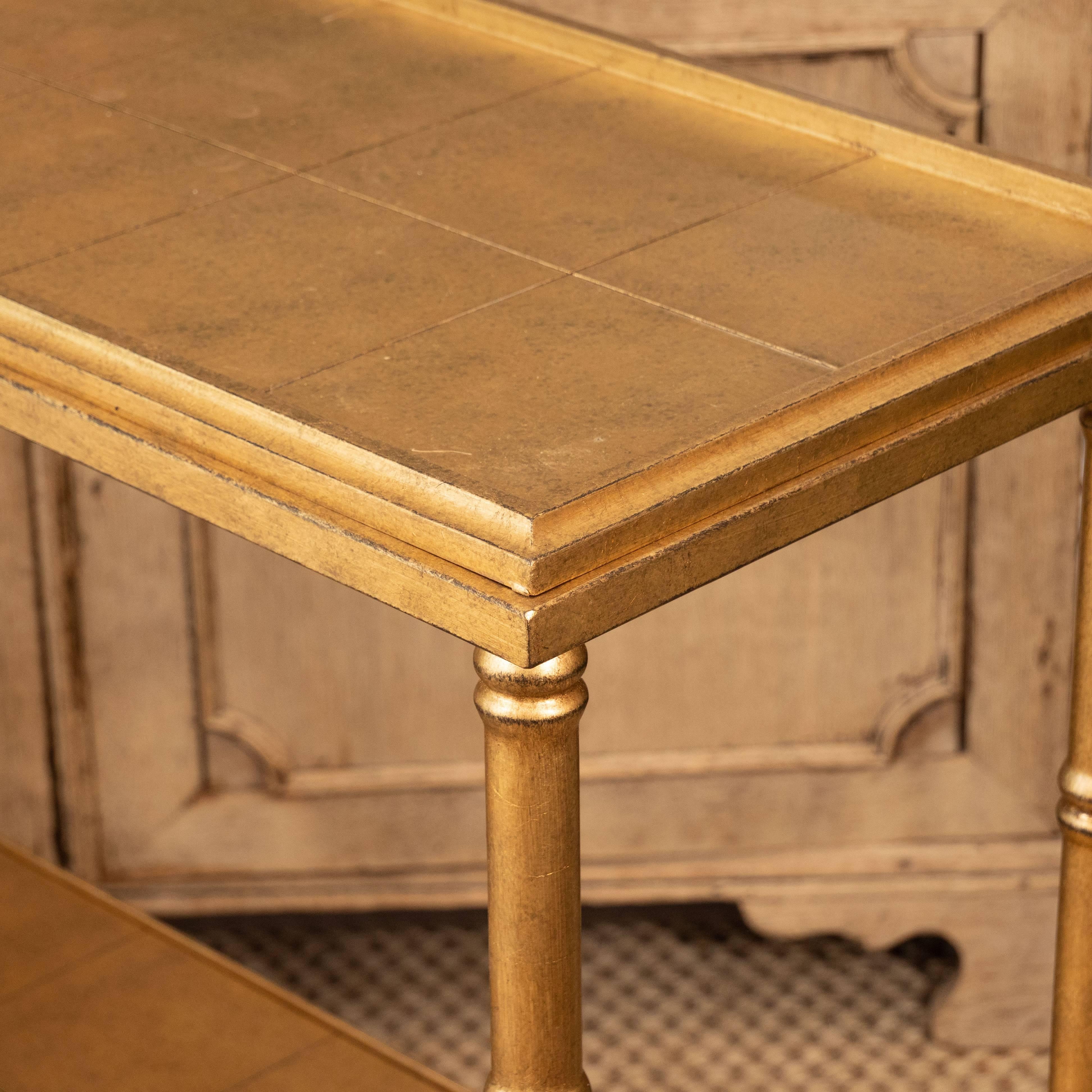 American Gold Console Table