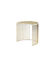 Gold Contemporary Side Table