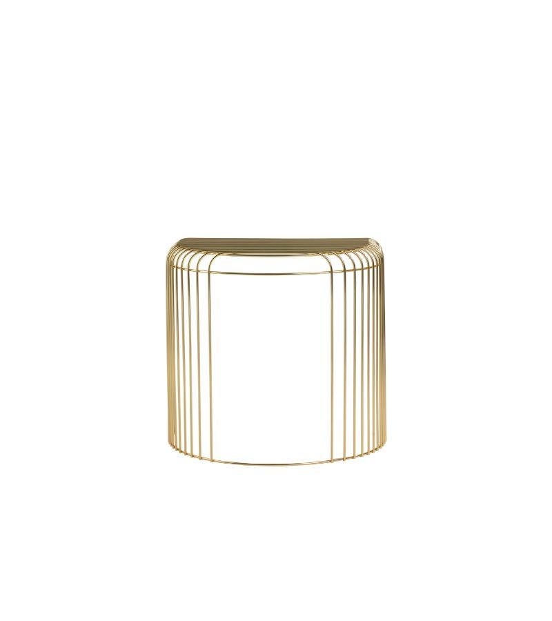Modern Gold Contemporary Side Table