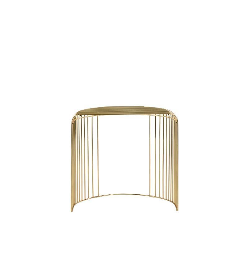 Danish Gold Contemporary Side Table