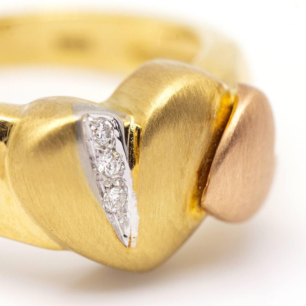 COR-Ring aus Gold mit Diamanten im Angebot 2