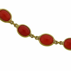 Gold Coral Necklace